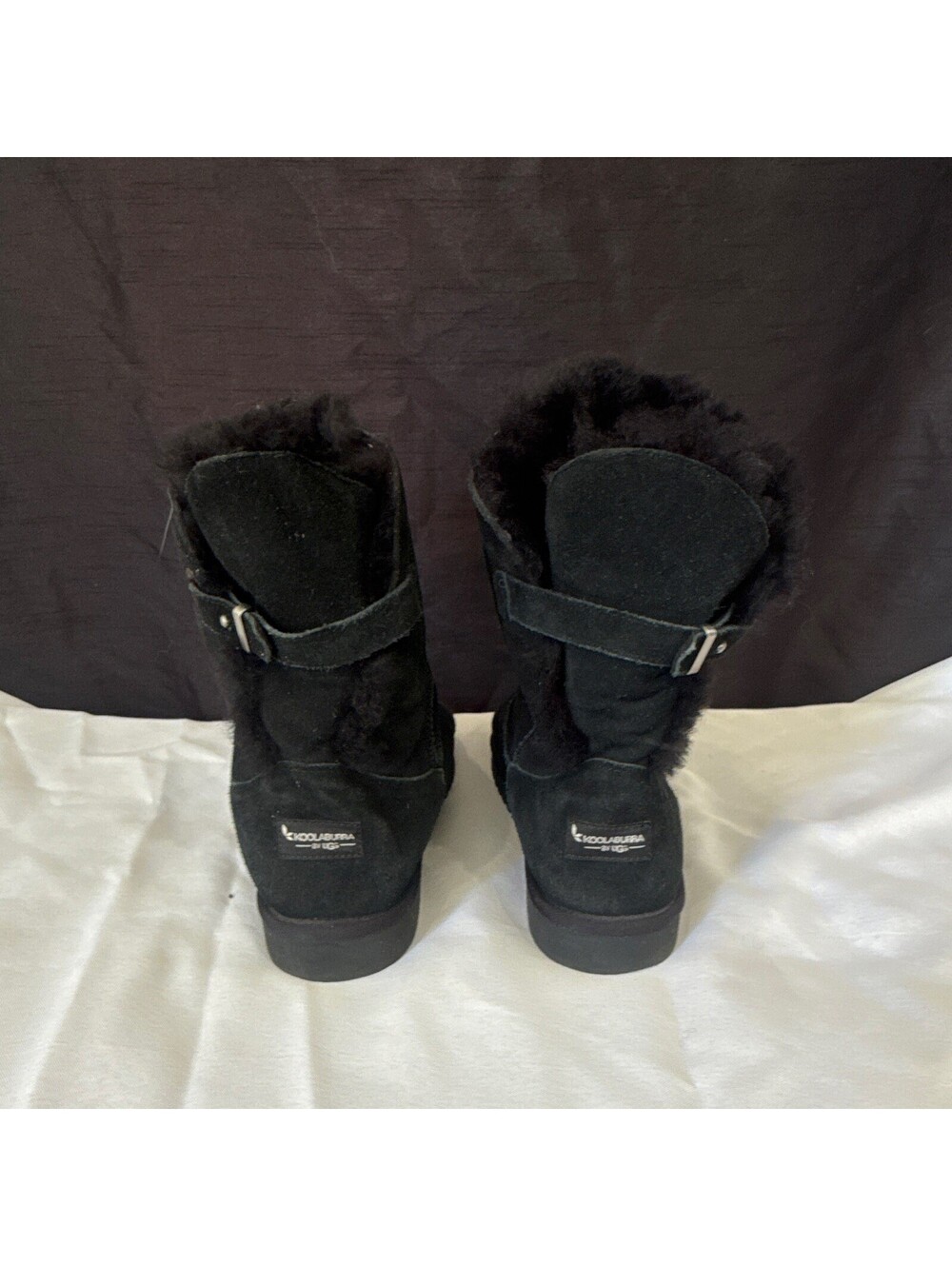 Koolaburra by UGG Black Suede Winter Boots Women's Size 11 Comfort Warm